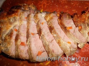 Мясо запеченное в рукаве