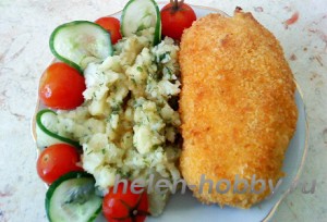 Куриные котлеты по-киевски