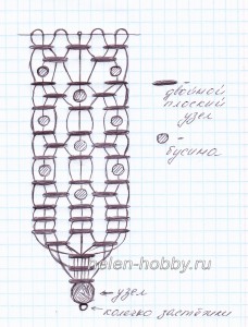 Браслет из шнура