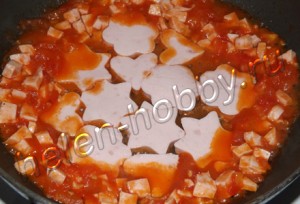 Макароны с колбасой Макароны с колбасой