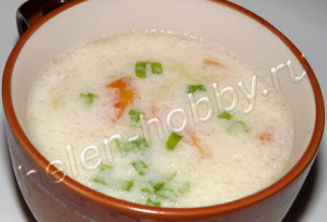 Сырный суп с курицей