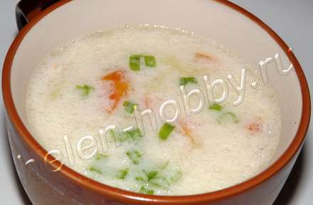 Сырный суп с курицей